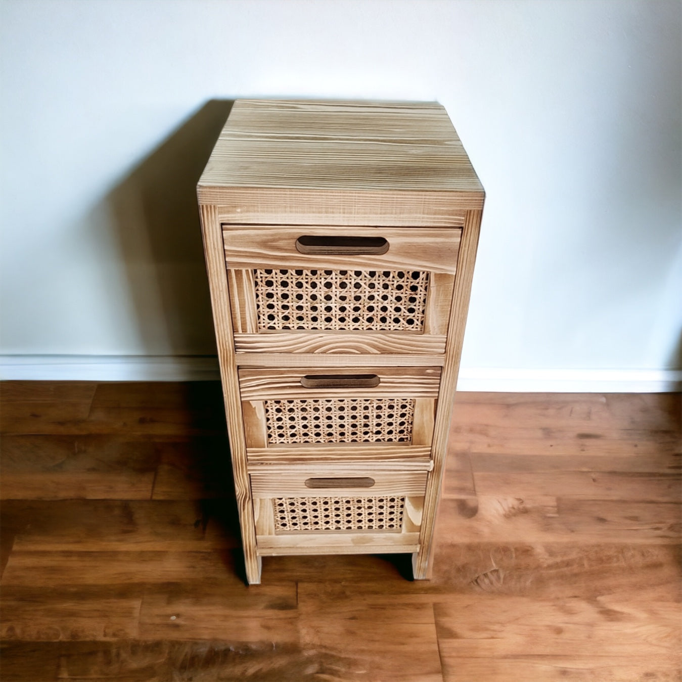 Cajonera Hanoi - Estructura de Madera y Cajones de Rattan