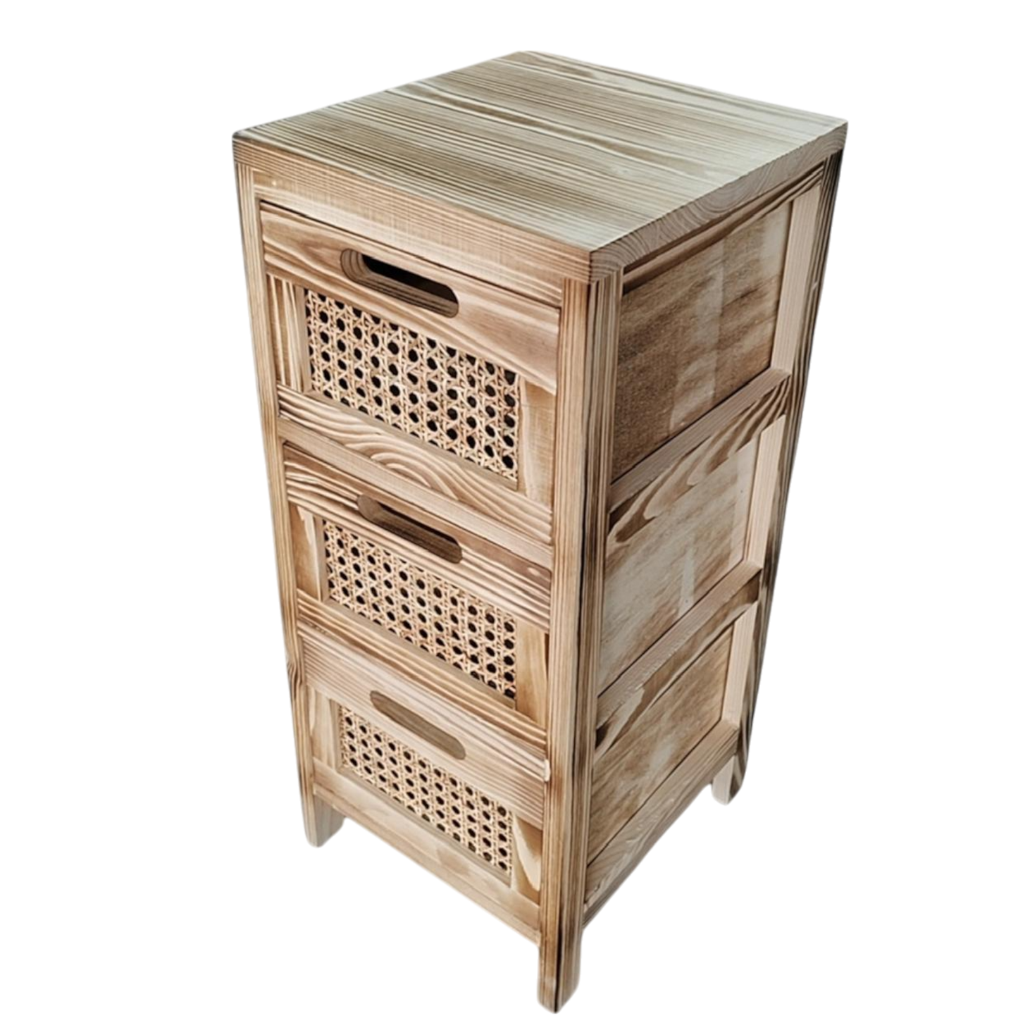 Cajonera Hanoi - Estructura de Madera y Cajones de Rattan