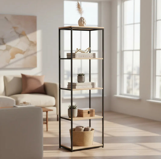 Estanteria hierro y madera