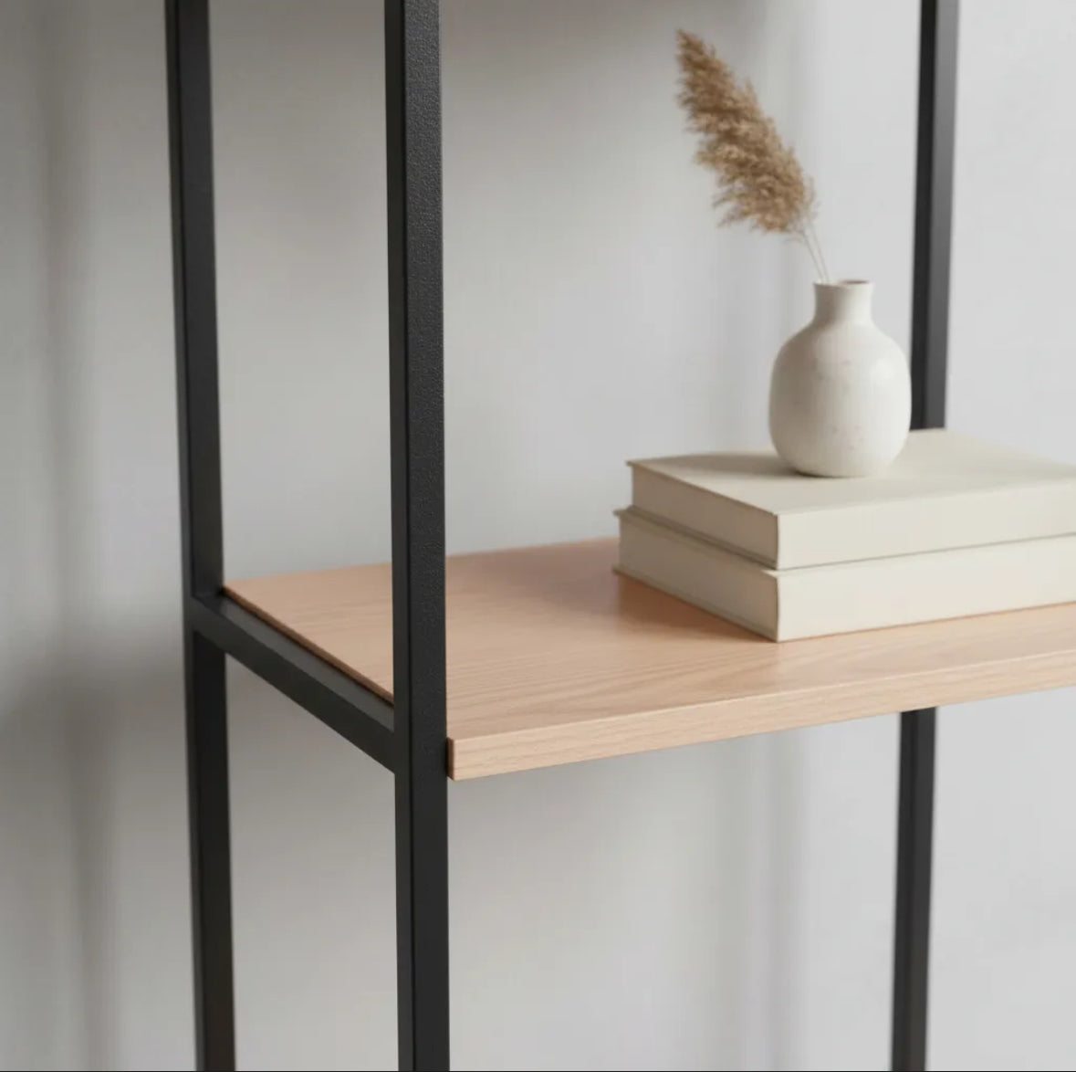 Estanteria hierro y madera