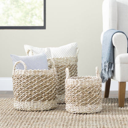 Leñero de Yute Tejido - Decoración Natural para Plantas