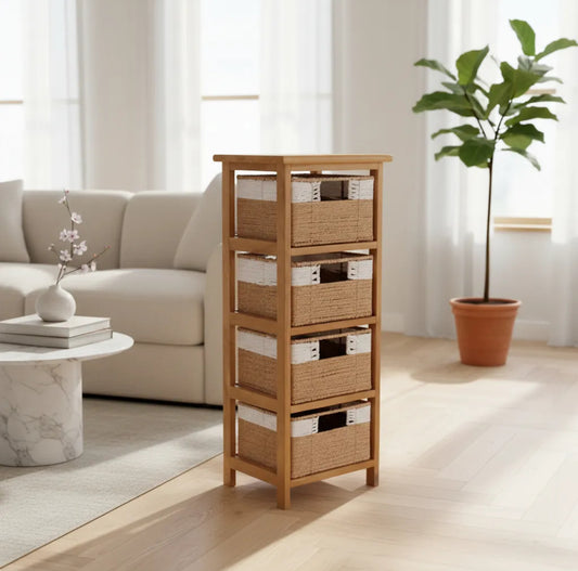 Cajonera Pukhet 4 cajones canela