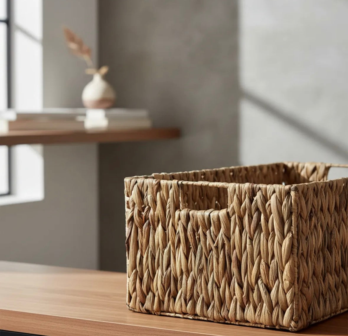 Cajones rectagularesde Almacenamiento Tejidos en Seagrass (yute)