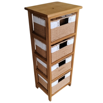 Cajonera Pukhet 4 cajones canela