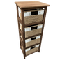 Cajonera Pukhet 4 cajones Nogal