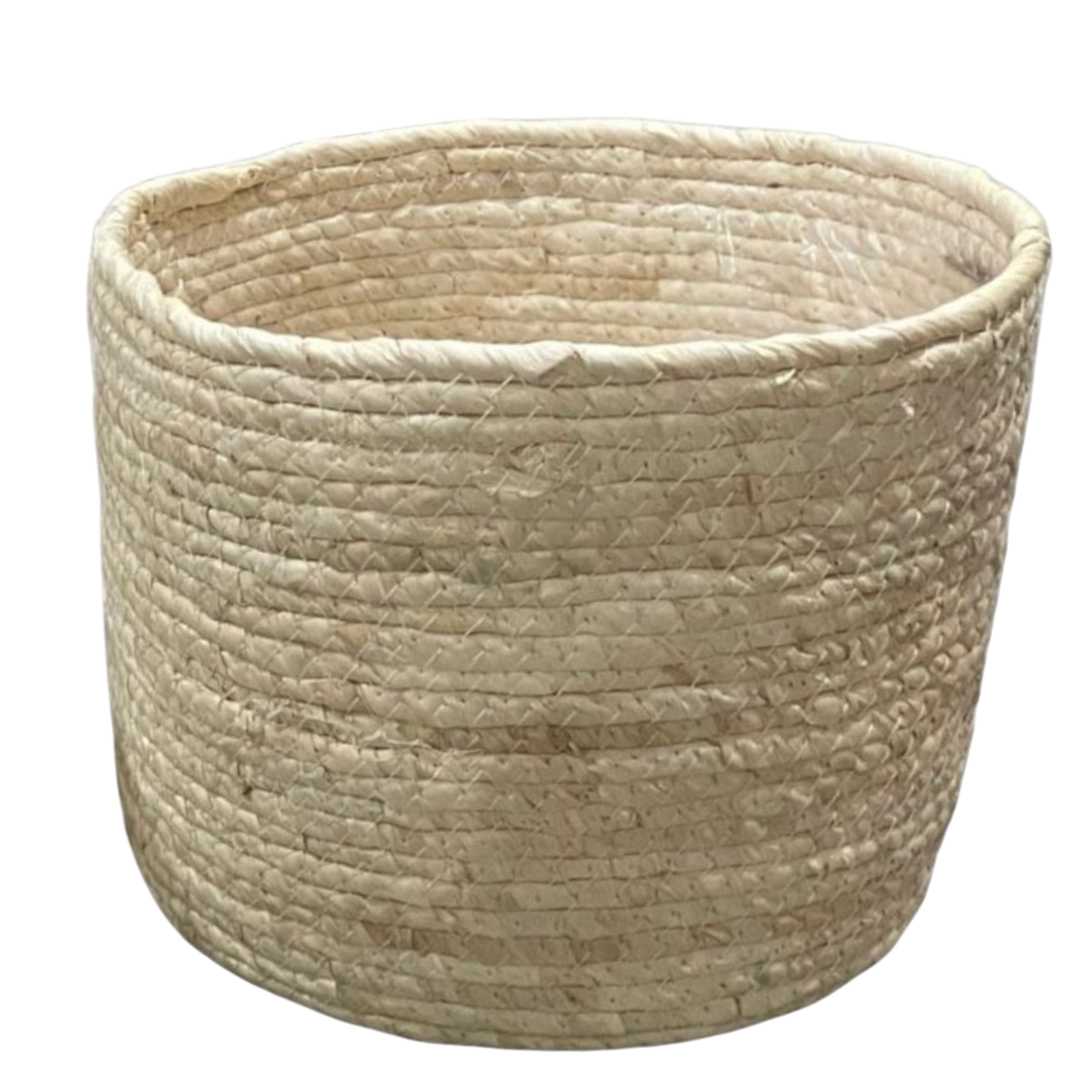 Maceteros Tejidos en Blanco - Set de 3 Piezas de Yute o Seagrass