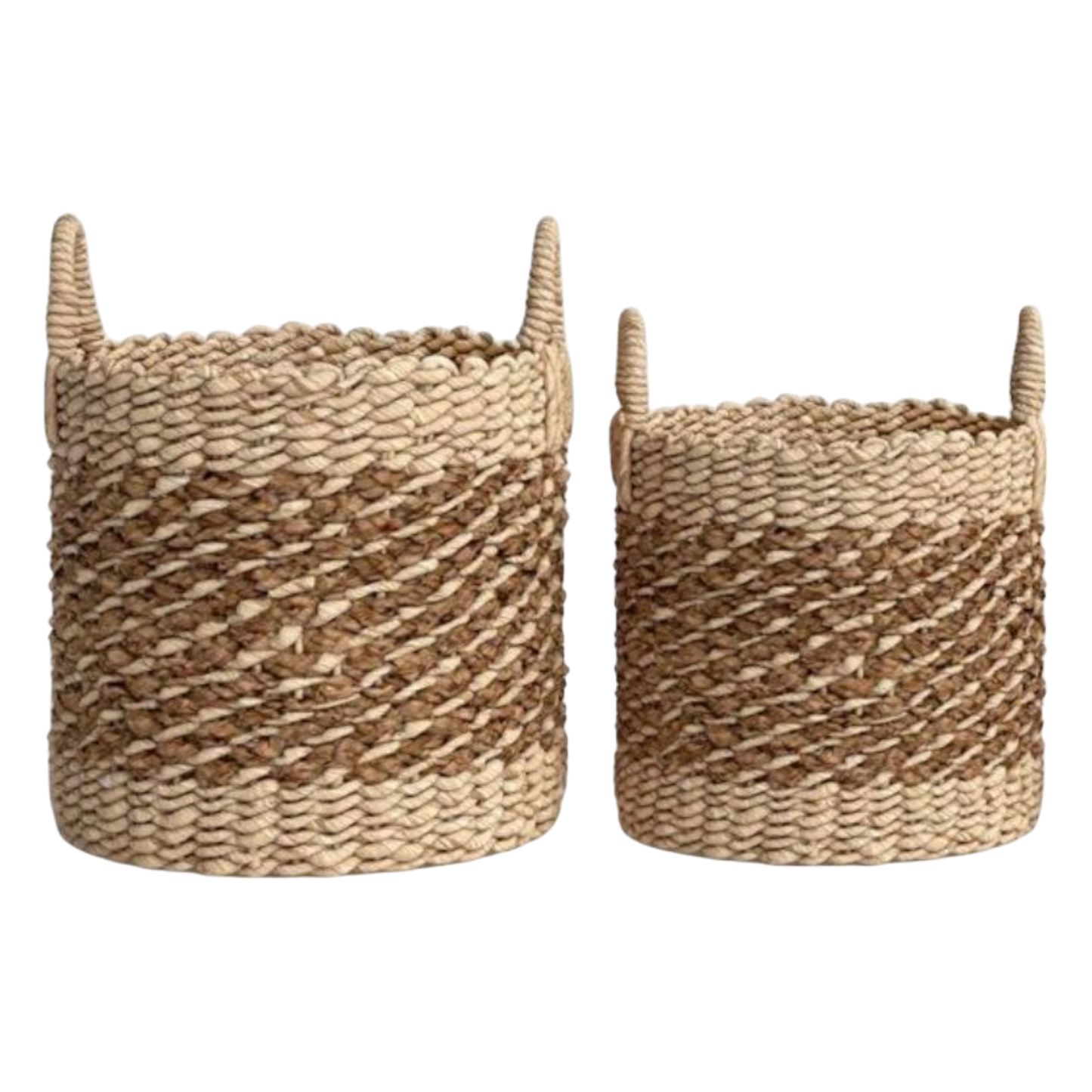 Leñero de Yute Tejido - Decoración Natural para Plantas